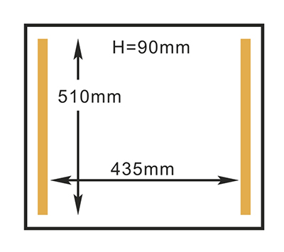 HVC-510T/2A 화련 진공 포장기 챔버 크기