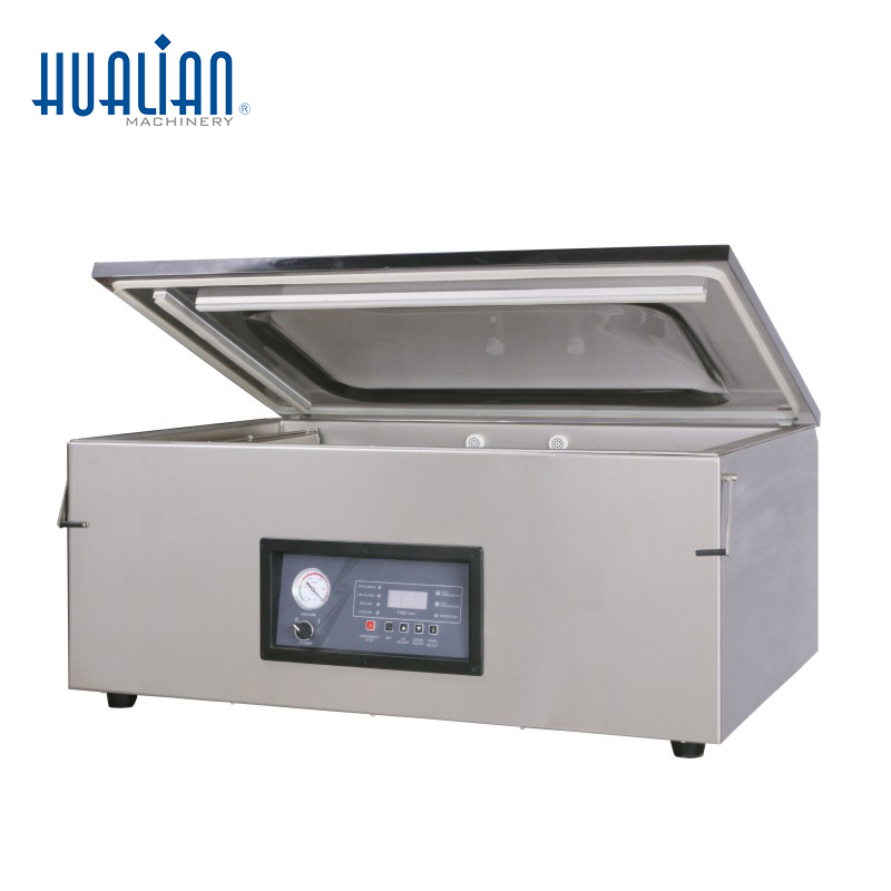 Hualian 대형 챔버 부엌 고기 야채 소시지 진공 밀봉 포장 기계 DZQ-900T 