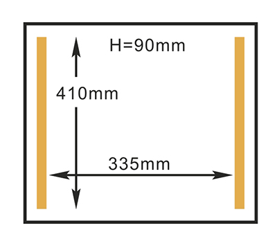 HVC-410F/2A 화롄 진공 포장기 챔버 크기