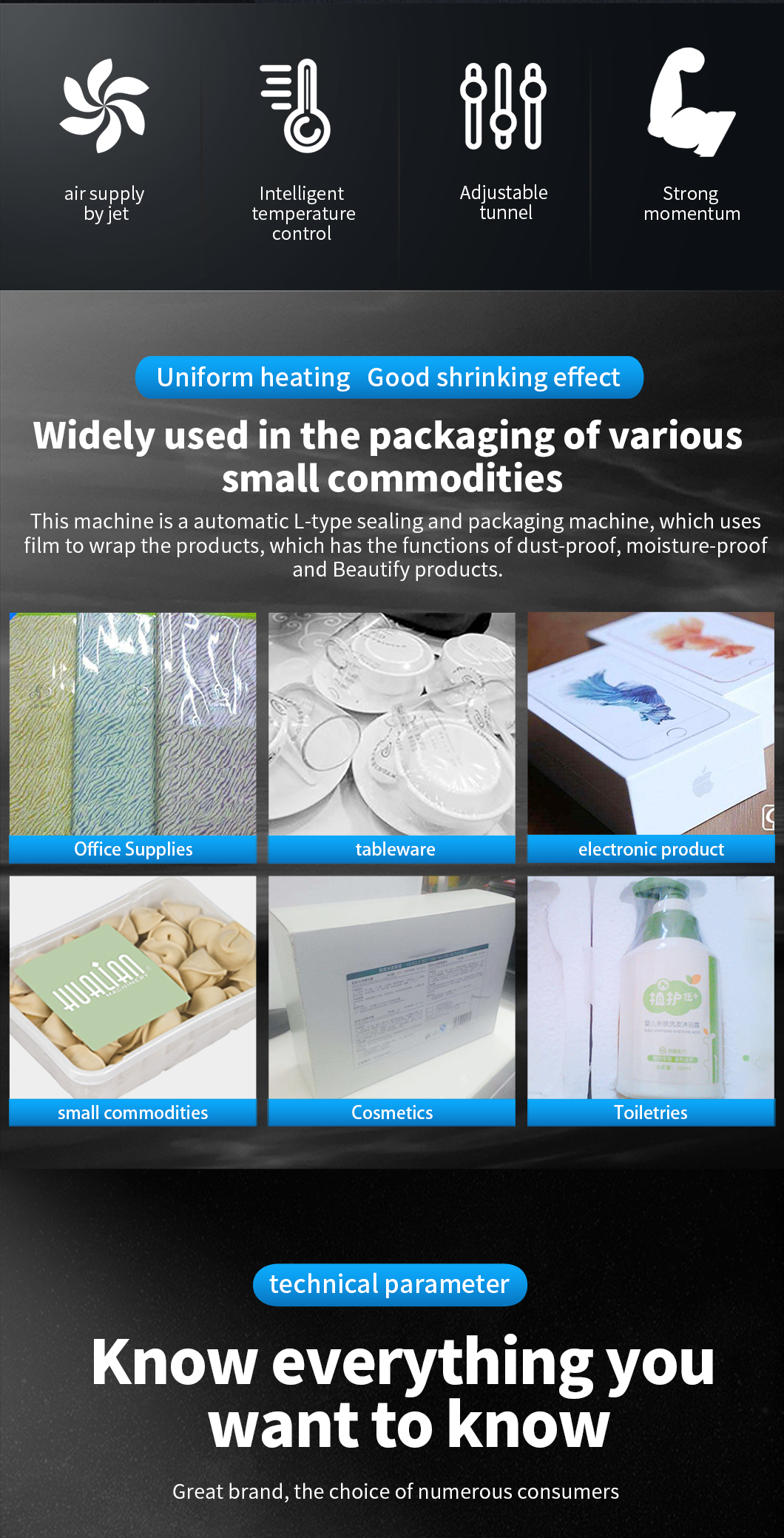 Hualian 수축 터널 포장기